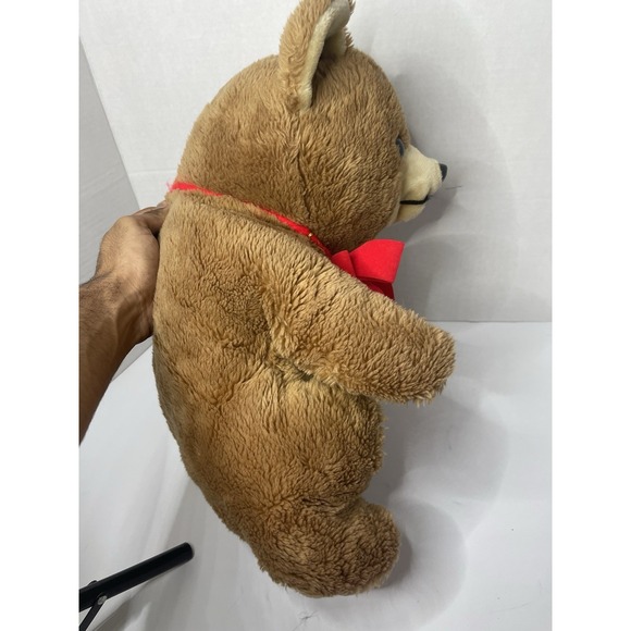 1979 Daekor Brown POT BELLY BEAR 16" Plush Vintage Big Stuffed Animal - Picture 6 of 6